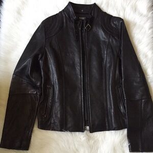 XOXO Black Leather Jacket